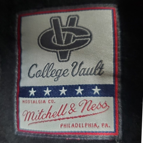 Mitchell & Ness Clemson Tigers Fleece Hoodie Mens 2XL Black NCAA Football  New - Picture 10 of 14